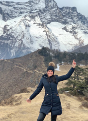 Hannah Hodges at Mount Everest