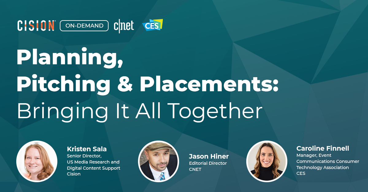 CES Webinar | Planning, Pitching and Placements: Bringing It All Together
