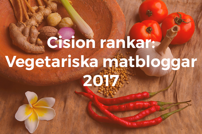 Cision rankar: Vegetariska matbloggar 2017